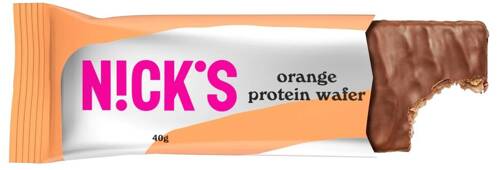 Wafelek proteinowy pomarańczowy Bez Cukru Keto Zestaw 12x 40 g Nick's Protein Wafer Orange