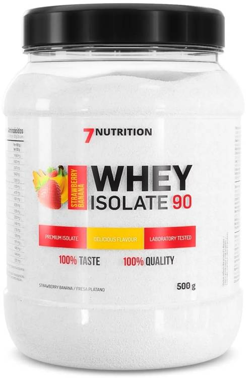 Whey Isolate 90 WPI Izolat Białka Serwatkowego - truskawka banan 500g Suplement Diety -7Nutrition 