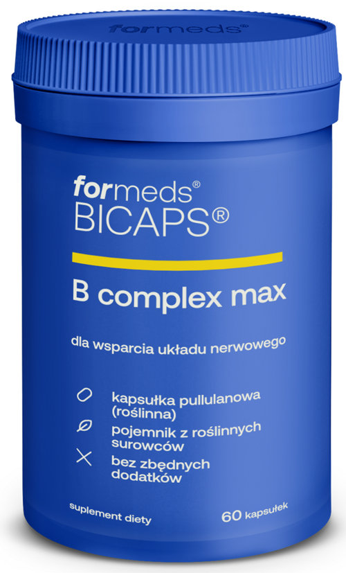 Witamina B Kompleks 60 kapsułki Formeds BICAPS B Complex Max - suplement diety