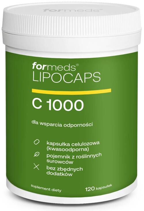 Witamina C 1000 120 kapsułek ForMeds LIPOCAPS - suplement diety