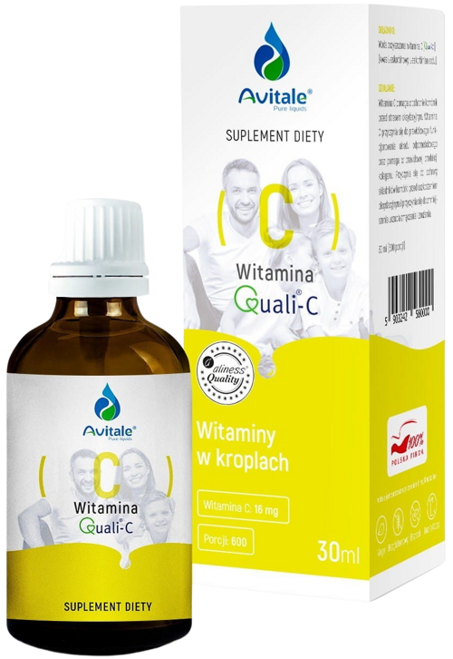 Witamina C Quali-C krople doustne 30 ml Avitale - suplement diety