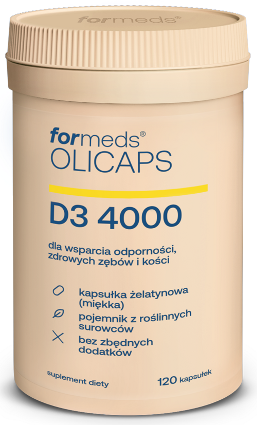 Witamina D3 4000 120 kapsułek Formeds OLICAPS - suplement diety