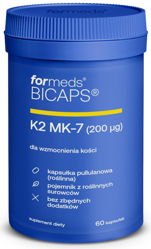 Witamina K2 MK-7 mikrokapsułkowa 60 kapsułki Formeds BICAPS - suplement diety