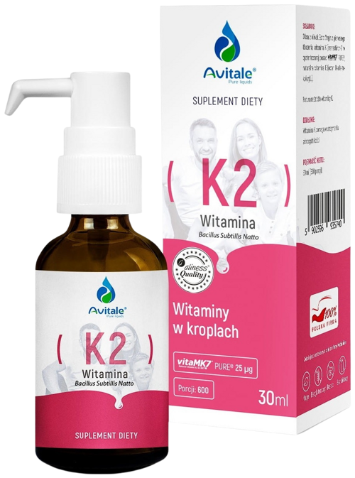 Witamina K2 krople doustne 30 ml Avitale - suplement diety