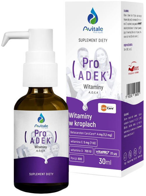 Witamina ProADEK krople doustne 30 ml Avitale - suplement diety