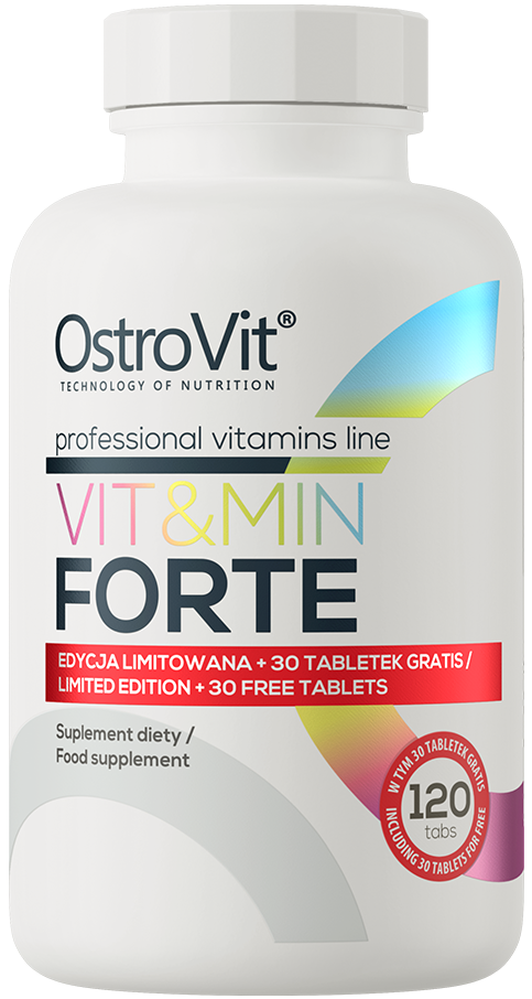 Witaminy i Minerały 120 tabletki OstroVit Vit&Min Forte - suplement diety