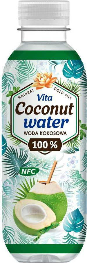 Woda kokosowa z młodych kokosów niepasteryzowana NFC 100% 500 ml Vita