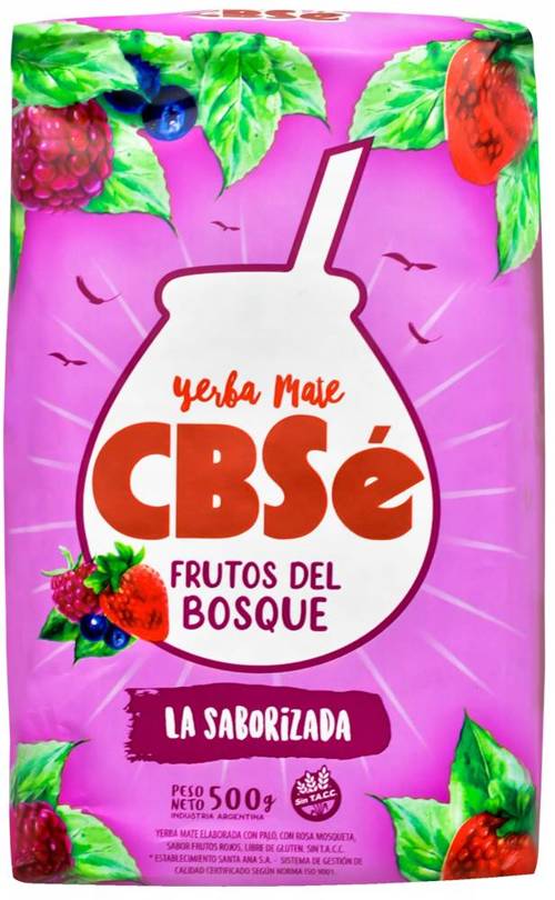 Yerba Mate CBSé Frutos del Bosque 500 g owoce lasu