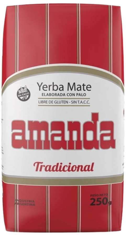 Yerba Mate Elaborada Con Palo - klasyczna 250 g - Amanda