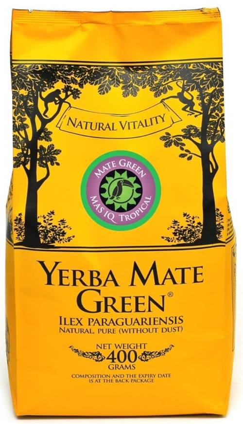 Yerba Mate Green MAS IQ Tropical + Żeń-szeń 400g - Mate Green