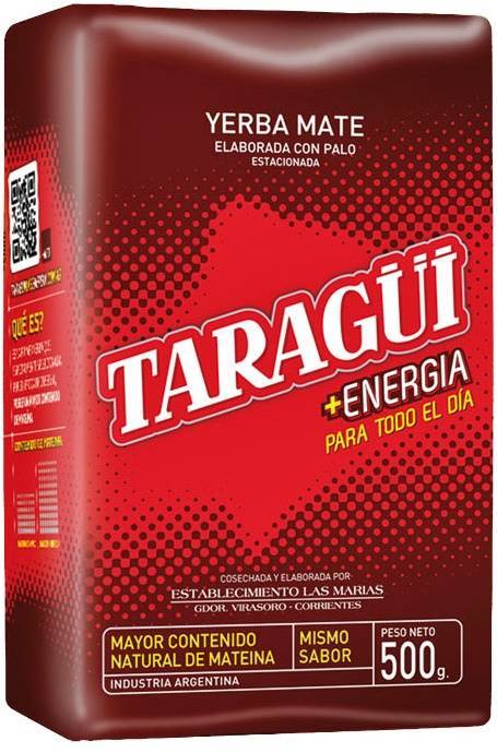Yerba Mate Taragui Energia 500 g - Las Marias