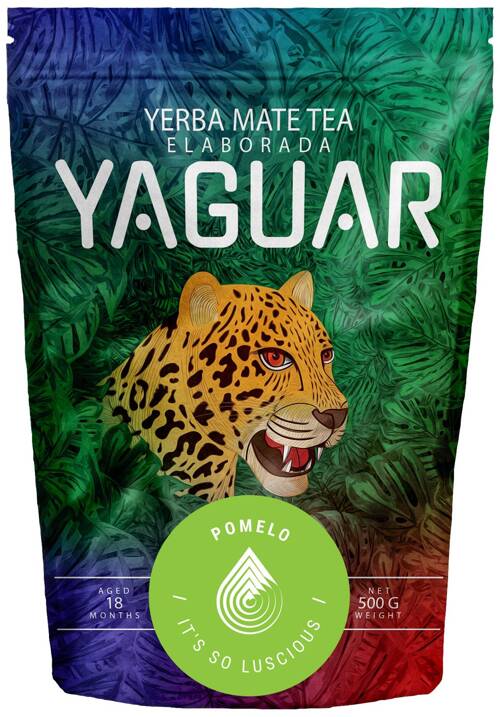 Yerba Mate Yaguar Pomelo 500 g - Owocowa pomarańcza aromat