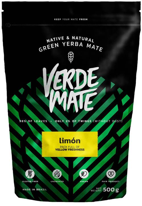 Yerba Verde Mate Green Limon 500 g - Cytrynowa trawa skórka cytryny cytryna