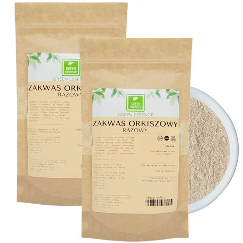 Zakwas orkiszowy razowy suchy proszek 500 g naturalny chlebowy - do chleba