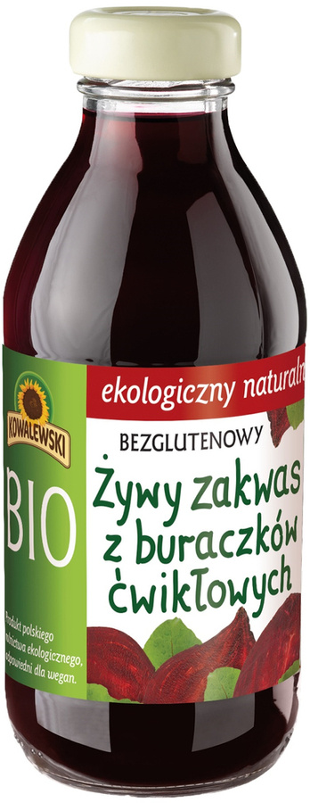 Zakwas z buraków żywy Bezglutenowy Bio 320 ml Kowalewski