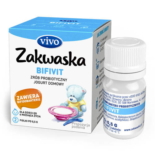 Żywe kultury bakterii Bifivit 1 g (2 fiolki) Zakwaska - Vivo