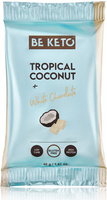 Baton Keto Kokos i Biała Czekolada bez cukru 40 g BeKeto Tropical Coconut + White Chocolate