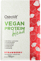 Białko roślinne Truskawkowy OstroVit Vegan Protein Blend 700 g - suplement diety