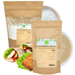 Błonnik Bambusowy BF100 mąka bambusowa 500 g + Panierka 200 g - KETO Zestaw