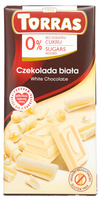 Czekolada biała bezglutenowa, bez cukru Blanco 75 g - Torras