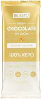 Czekolada wegańska Keto Chrupiący Migdał Olej MCT 80 g BeKeto Vegan Chocolate 70% Crunchy Almond