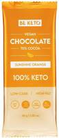 Czekolada wegańska Keto Słoneczna Pomarańcza MCT 80 g BeKeto Vegan Chocolate Sunshine Orange