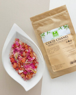 Herbata owocowa Coco Chanel 100 g - papaja ananas kokos truskawka piwonia Moc Owoców