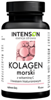 Kolagen Morski + Kwas Hialuronowy Witamina C 90 tabletek Intenson - suplement diety