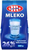 Mleko w proszku pełne 26% tłuszczu 400 g - Mlekovita 