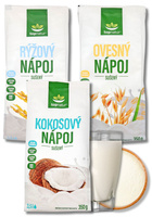 Napój owsiany kokosowy + ryżowy Zestaw Topnatur 3x 350 g