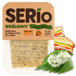 Ser roślinny w plastrach z czosnkiem niedźwiedzim 100 g SERio