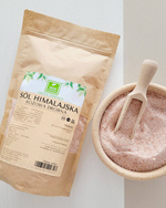 Sól himalajska różowa niejodowana 1 kg - DROBNA bez antyzbrylaczy
