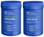 Spirulina hawajska + Chlorella Zestaw 2x 60 kapsułek ForMeds BICAPS - suplement diety