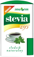Stevia słodzik stołowy naturalny Stewia 250 tabletek Zielony Listek