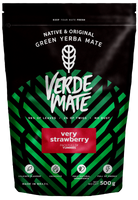 Yerba Verde Mate Green Very Strawberry 500 g - Truskawkowa truskawka trawa cytrynowa róża